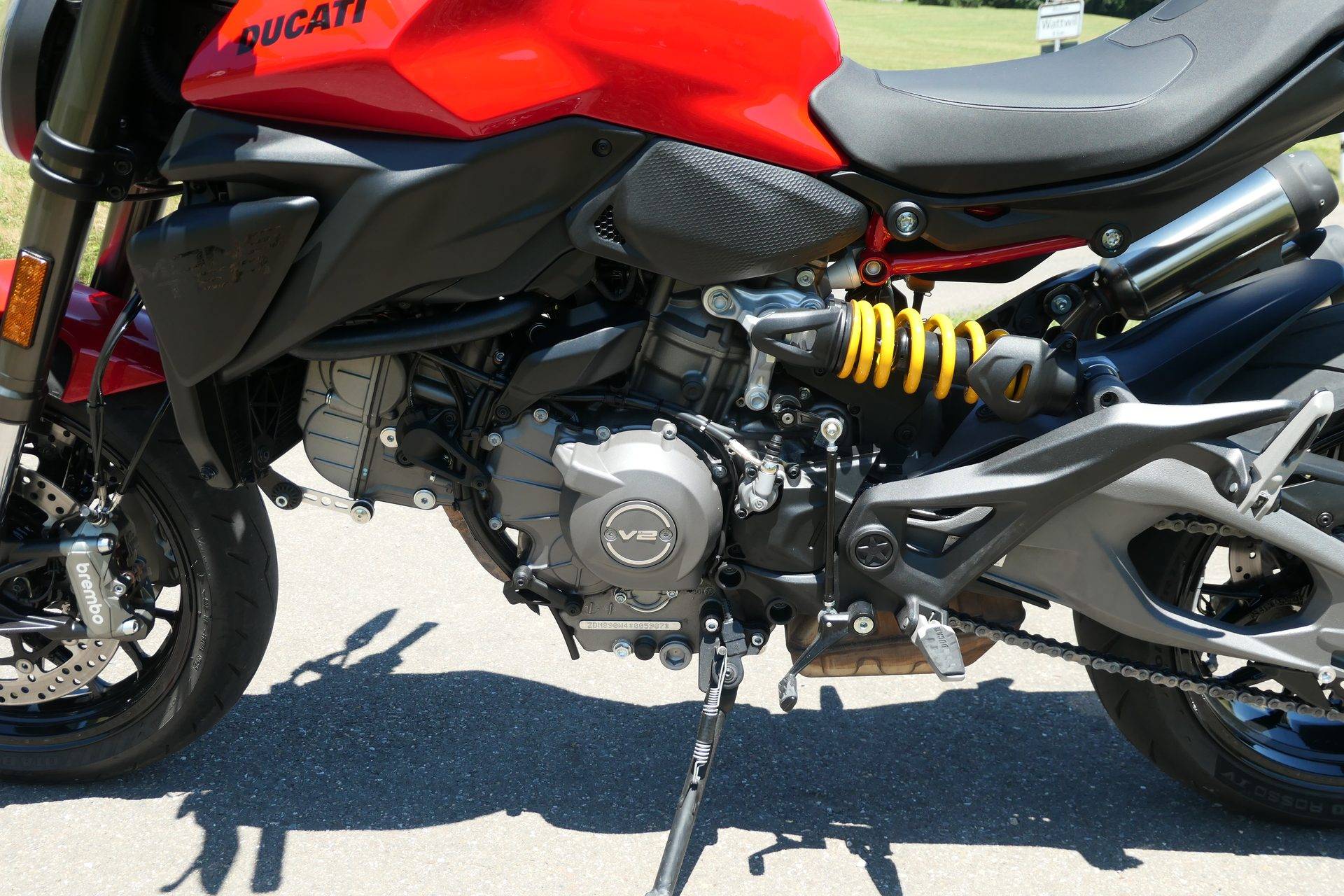 Ducati Monster-Motor Federbein