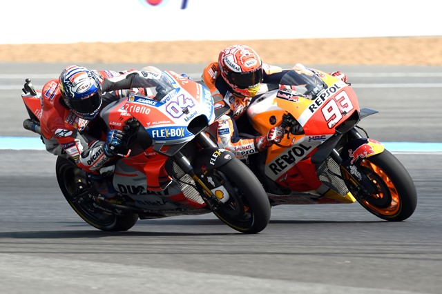 Thailand MotoGP – dopo grandioso duello 1° Marquez 2° Dovizioso