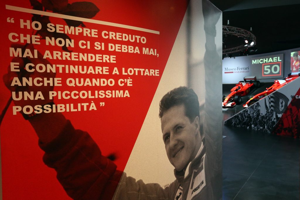 Apre oggi “Michael 50”, la mostra dedicata a Schumacher
