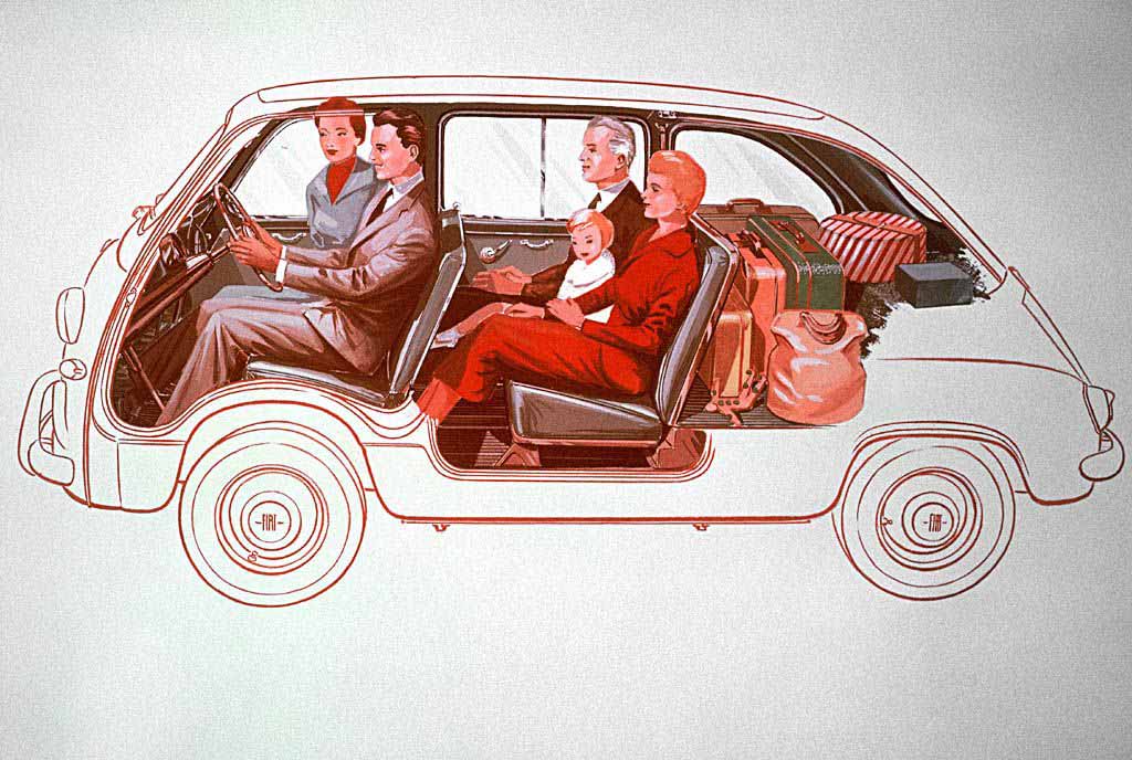 La mitica Fiat 600 Multipla conquista Londra 