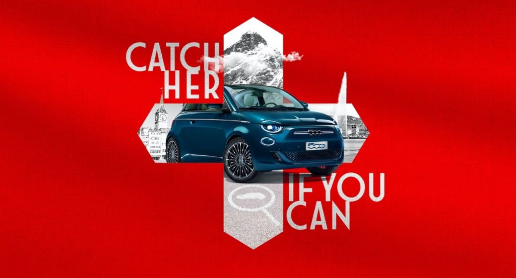 Caccia al tesoro in Svizzera – trova la nuova Fiat 500 elettrica