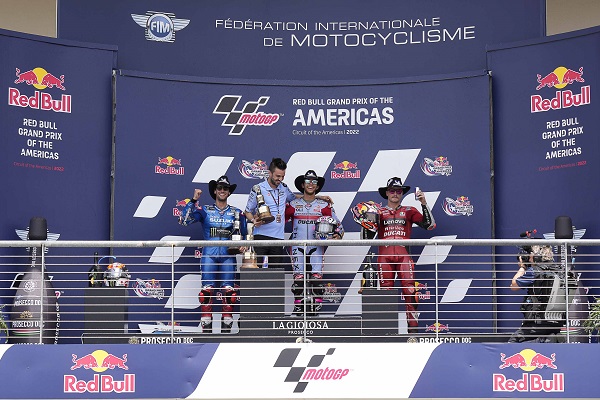 Podio Motogp COTA 2022