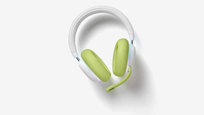 1_High_Resolution_PNG-Gem Collection Accessories G735 Ear Pad with Boom Set Green On Product
