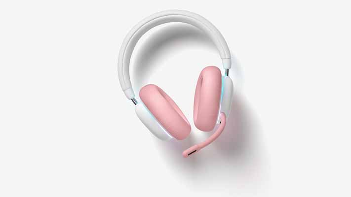 1_High_Resolution_PNG-Gem Collection Accessories G735 Ear Pad with Boom Set Pink On Product