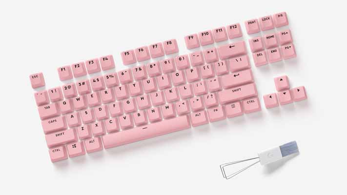 High_Resolution_PNG-Gem Collection Accessories Key Caps Pink with Key Puller Brush