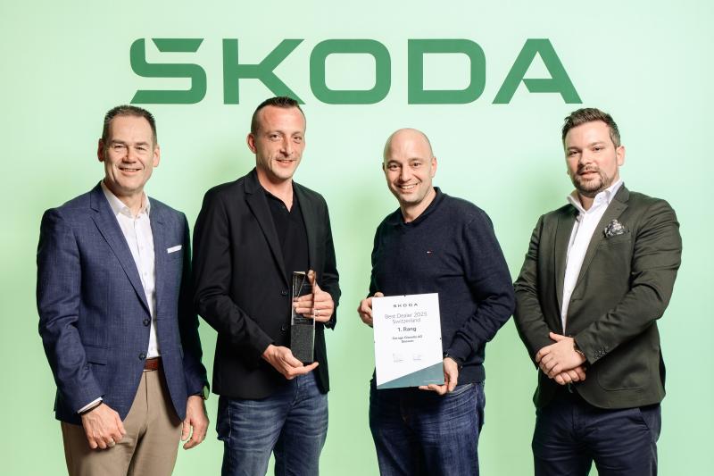 ŠKODA SCHWEIZ KÜRT IHRE BESTEN HÄNDLER 2025