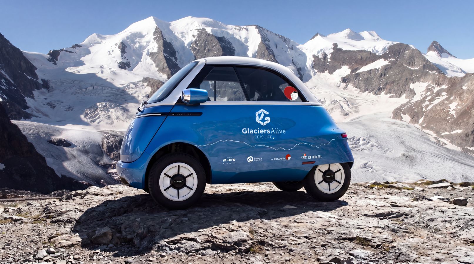 Microlino stärkt den Gletscherschutz mit „Ice is Life“