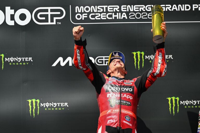 MotoGP 2026 Marc Marquez celebrates in Brno