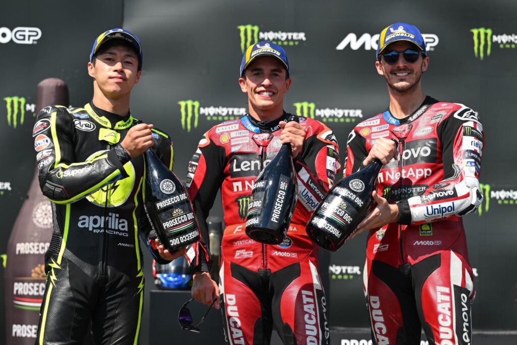MotoGP Brno 2026, podium