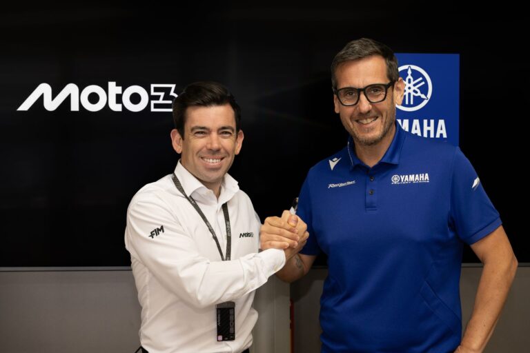 Carlos Ezpeleta, Chief Sporting Officer, MotoGP - Paolo Pavesio, Managing Director, Yamaha Motor Racing