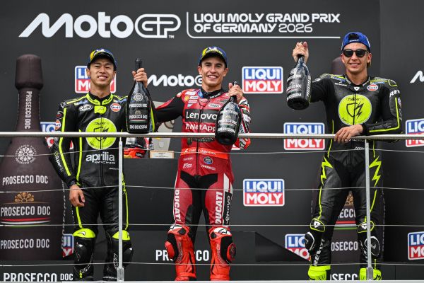 Podium MotoGP Sachsenring 2026