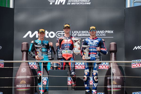 Sachsenring 2026 podium Moto2 