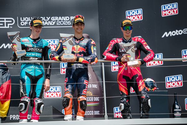 Sachsenring 2026 podium Moto3