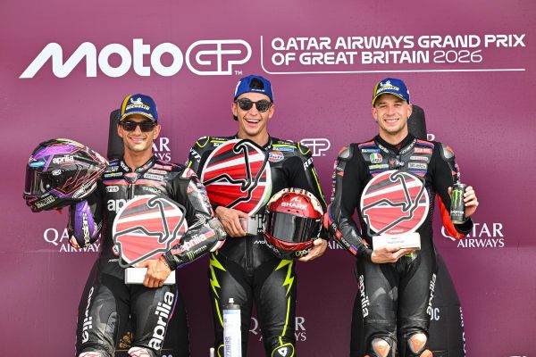 All-Aprilia Podium at Silverstone 2026
