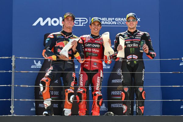 Podium MotoGP Aragon 2026