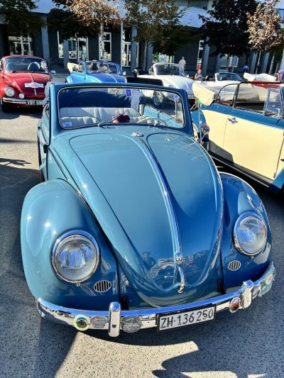 Volkswagen Käfer Cabriolet lineup at the international meeting in Biel Switzerland 2026