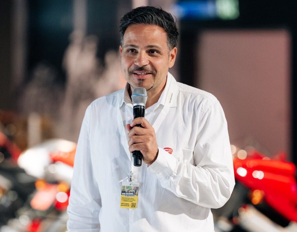 Antonio Marchese, Managing Director of Ducati (Switzerland) AG at the Lucerne Museum of Transport