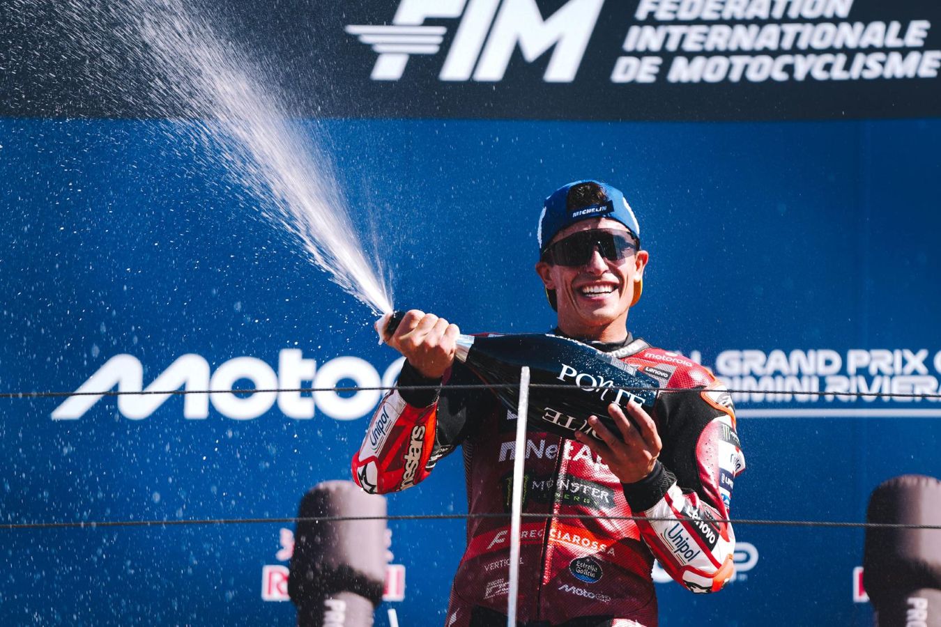 Motogp premier class, Marquez wins at Misano.
