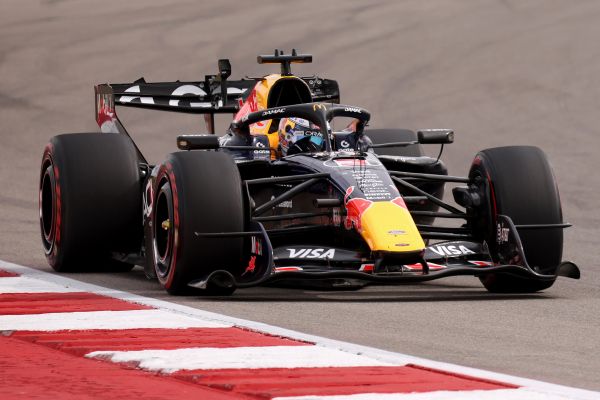 Max Verstappen of the Netherlands driving the (3) Oracle Red Bull Racing RB22 Red Bull Ford Powertrains on track during the F1 Grand Prix of United States 2026.
