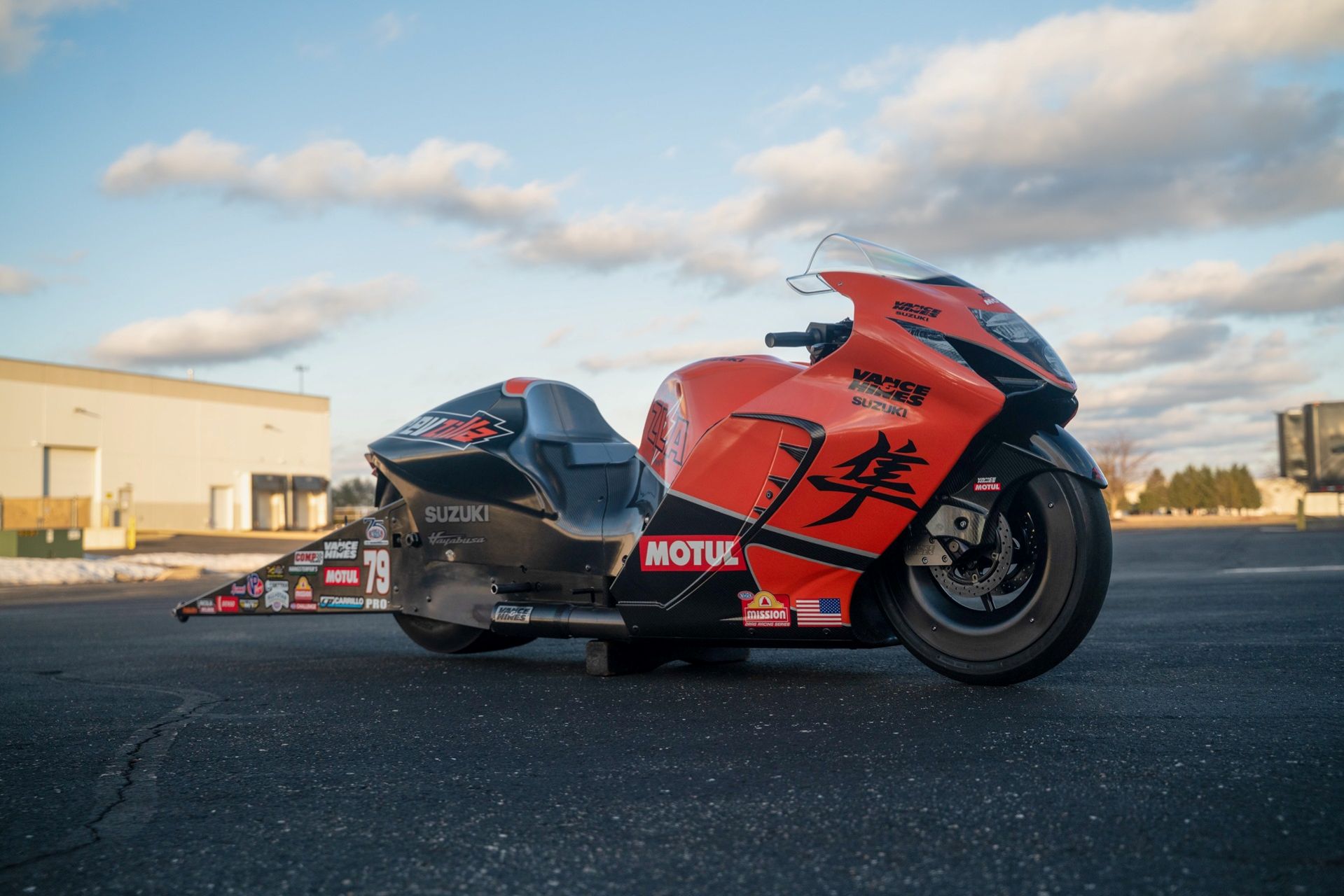 Hayabusa Dragster Teams RevZilla/Motul/Vance & Hines.